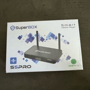 SuperBOX S5PRO Black Smart Media Player Android 12